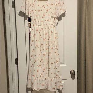 Orange creek floral midi